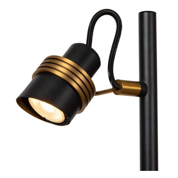 Lucide TUNDRAN - Tafellamp - 2xGU10 - Zwart - detail 2